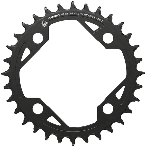 SRAM Chainrings SRAM X-SYNC 2 Eagle E-MTB Chainring - 32t 94 BCD Aluminum Black