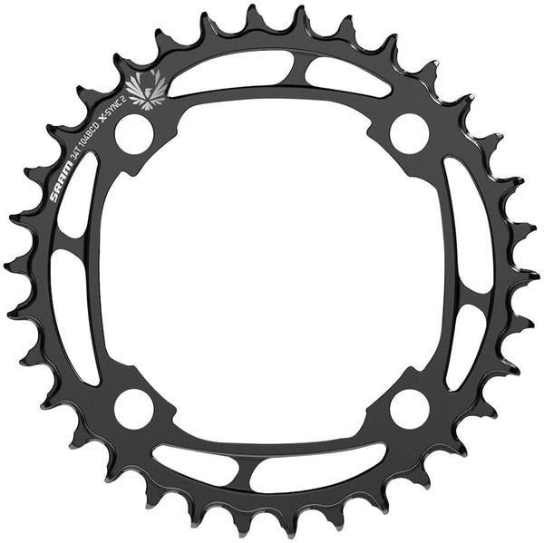 SRAM Chainrings SRAM X-Sync 2 Steel Eagle Chainring - 34T 104mm Bolt Circle Diameter Black