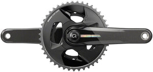 SRAM Cranksets and Arms 167.5Mm SRAM Force AXS Wide Power Meter Crankset - 2x, 12-Speed, 43/30t, 94 BCD, DUB Spindle Interface, Iridescent Gray, D2