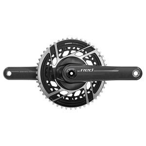 SRAM Cranksets and Arms SRAM Red DUB 2x E1 Crankset Speed: 12 Spindle: 28.99mm BCD: Direct Mount SRAM 8 Bolt 50/37 DUB 160mm Black Road