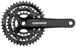SRAM Cranksets and Arms SRAM S-600 Crankset - 175mm 8-Speed 42/32/22t 104/64 BCD Square Taper JIS Spindle Interface BLK