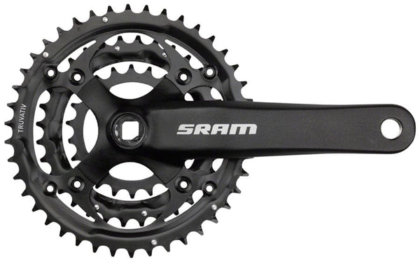 SRAM Cranksets and Arms SRAM S-600 Crankset - 175mm 8-Speed 42/32/22t 104/64 BCD Square Taper JIS Spindle Interface BLK