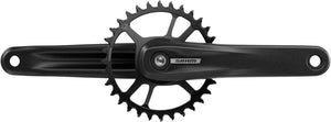 SRAM Cranksets and Arms SRAM S100 Eagle Crankset - 165mm 32t Steel Chainring Aluminum Crankarms For Powerspine Bottom Bracket BLK 49mm Chainline B1