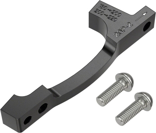 SRAM Disc Brake Adapters & Bolts SRAM Post Bracket 20 P 2 Disc Brake Adaptor - For 200mm 220mm Rotors Only Includes Bracket Titanium Bolts