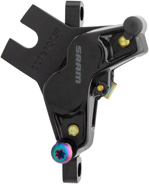 SRAM Disc Brake Calipers SRAM G2 Ultimate Disc Brake Caliper Assembly - Post Mount Gloss BLK Rainbow Hardware A2