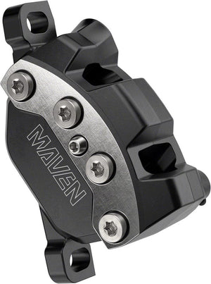 SRAM Disc Brake Calipers SRAM Maven Ultimate Disc Brake Caliper Assembly - Front/Rear Post Mount 4-Piston Silver/BLK A1