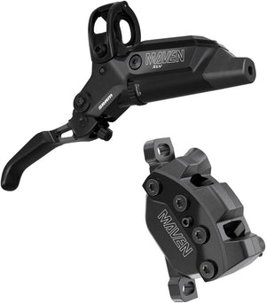 SRAM Disc Brake & Lever SRAM Maven Silver Disc Brake Lever - Front Post Mount 950mm Hose 4-Piston Aluminum Lever SS Hardware BLK B1