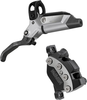 SRAM Disc Brake & Lever SRAM Maven Ultimate Stealth Disc Brake Lever - Front Rear Post Mount 4-Piston Carbon Lever Ti Hardware Silver/BLK B1