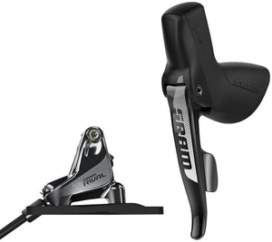 SRAM Disc Brake & Lever SRAM Rival 1 Disc Brake Cable-Actuated Dropper Remote Lever - Left/Front Flat Mount 20mm Offset BLK A1