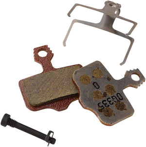 SRAM Disc Brake Pads SRAM Disc Brake Pads - Organic Compound Aluminum Backed Quiet/Light For Level Elixir 2-Piece Road