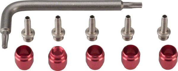 SRAM Disc Hose and Parts 5 Threaded Hose Barbs, 5 Compression Fittings, 1 T8 Torx Wrench SRAM Stealthamajig Disc Brake Hose Fitting Kits