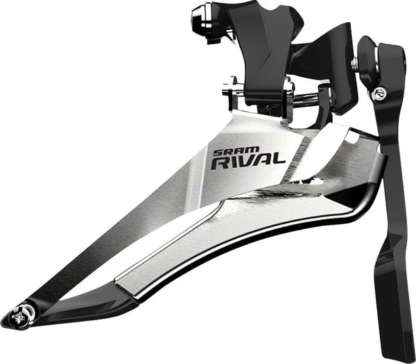 SRAM Front Derailleurs and Parts SRAM Rival 22 Front Derailleur - 2x11-Speed Yaw Braze-on Chain Spotter Silver/BLK