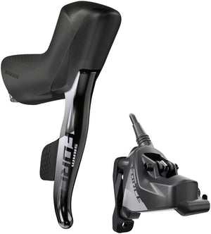 SRAM Hydraulic Brake/Shift Lever Drop Bar SRAM Force eTap AXS HRD Shift/Brake Lever Hydraulic Disc Caliper - Right/Rear Flat Mount 20mm Offset 1800mm Hose BLK D1