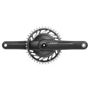 SRAM Power Meter Cranksets SRAM Red AXS 1x XPLR Power Meter E1 Power Meter Crankset Speed: 12/13 Spindle: 28.99mm BCD: Thread Mount 42 DUB 167.5mm Black Road Disc