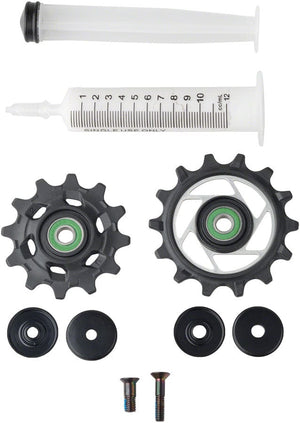 SRAM Pulley Assembly SRAM RED AXS Rear Derailleur Pulley Kit - 12t Upper 14t Lower Ceramic Pulley Wheel Bearings E1