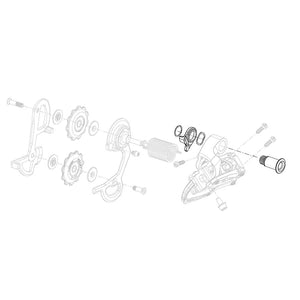 SRAM Rear Derailleur Parts SRAM X.0 09 Rear derailleur hanger bolt 11.7515.036.000