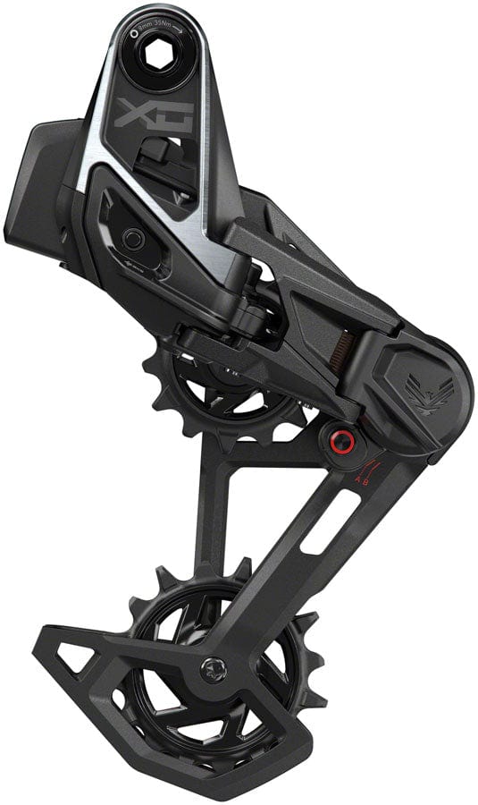 SRAM Rear Derailleurs SRAM X0 Eagle T-Type AXS Rear Derailleur - 12-Speed 52t Max Battery Not Included UDH Hangerless Aluminum Cage BLK/Silver