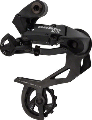 SRAM Rear Derailleurs SRAM X3 Rear Derailleur - 789 Speed Long Cage Black