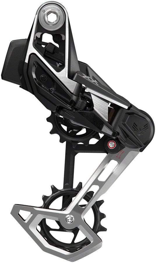 SRAM Rear Derailleurs SRAM XX Eagle T-Type AXS Rear Derailleur - 12-Speed 52t Max Battery Not Included UDH Hangerless Aluminum Cage BLK/Silver
