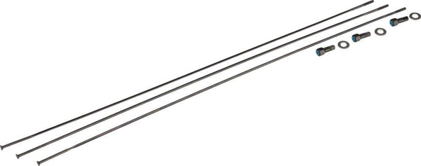 SRAM Spokes SRAM Spokes/Nipples/Washers 3-pack 298mm CX-Ray Straight-Pull External BLK Rise 60 B1 29"