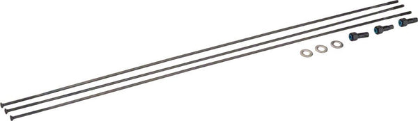 SRAM Spokes SRAM Spokes/Nipples/Washers 3-pack 298mm CX-Sprint Straight-Pull External BLK Roam 60 29"