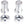 Stan's Valve Caps & Parts Silver Stan's Tubeless Valve Stem Cap Color Kit - Pair