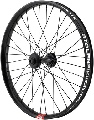 Stolen Front Wheel Stolen Rampage Pro Street Front Wheel - 20" 3/8" x 100mm Brakeless Black