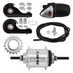 Sturmey archer Hubs Sturmey archer RSRF3 3sp Hub Kit internal geared hub rear 36H 129