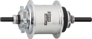 Sturmey-Archer Internally Geared Hubs / Shifters / Parts Sturmey Archer RS-RK3 3 Speed Hub: 32H 135OLD 6-Bolt Disc Silver