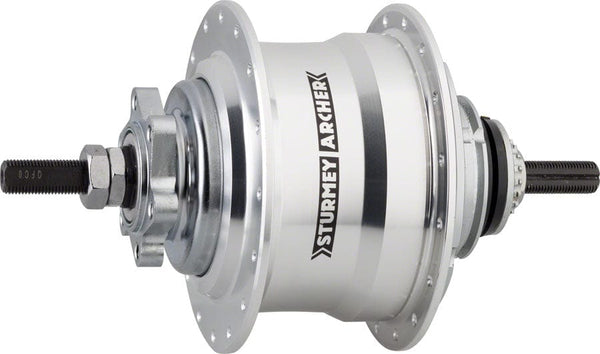 Sturmey-Archer Internally Geared Hubs / Shifters / Parts Sturmey Archer RX-RK5 5 Speed Hub: 32H 135OLD 90mm 6-Bolt Disc Silver