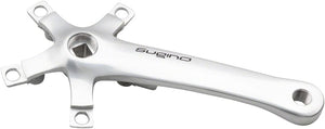 Sugino Cranksets and Arms Sugino XD600 Tandem Crank Arm - 175mm Right Rear 110/74 BCD Square Taper JIS Spindle Interface Silver