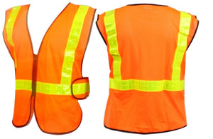 Sunlite Apparel Sunlite Safety Vest Deluxe Model One Size Unisex Orange Yes