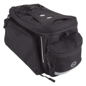 Sunlite Bags Sunlite RackPack Medium w/Side Pockets Bag Velcro Straps 12.6x5.5x6.7` 800 c.i. Black
