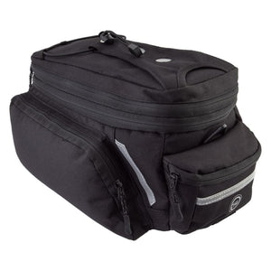 Sunlite Bags Sunlite RackPack Medium w/Side Pockets Bag Velcro Straps 12.6x5.5x6.7` 800 c.i. Black