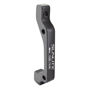 Sunlite Brakes Sunlite Disc Adapter FT/RR 180mmF/160mmR Post Mount IS Mount Black