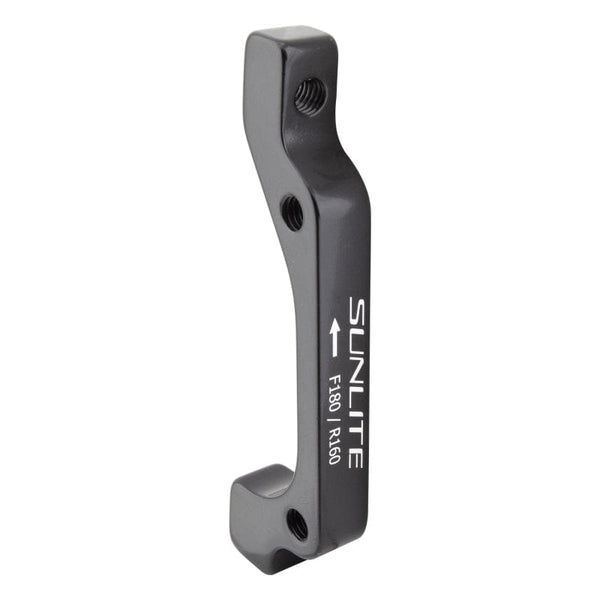 Sunlite Brakes Sunlite Disc Adapter FT/RR 180mmF/160mmR Post Mount IS Mount Black
