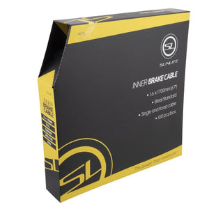 Sunlite Cables and Housing Sunlite Brake Cables Road 1700mm 1.6mm Galv Silver 100/bx