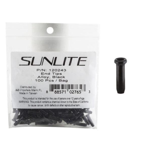 Sunlite Cables and Housing Sunlite Cable Tips  Black Bag of 100