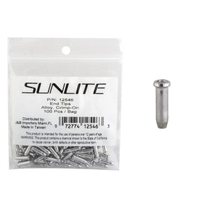 Sunlite Cables and Housing Sunlite Cable Tips  Silver 100/bg