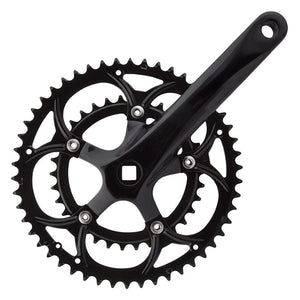 Sunlite Cranksets and Arms Sunlite Alloy Double 172.5x50/34 110 SQR JIS crankset black