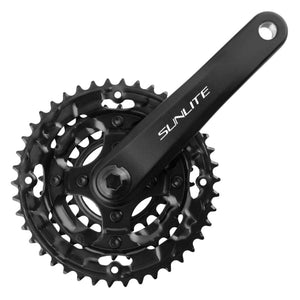 Sunlite Cranksets and Arms Sunlite Alloy Triple 170x42/32/22 120 SQR JIS crankset black