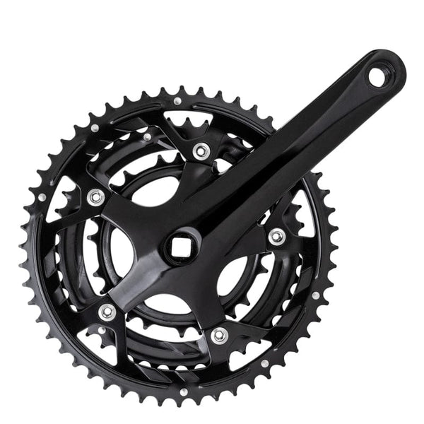 Sunlite Cranksets and Arms Sunlite Alloy Triple 170x52/42/30 113 SQR JIS crankset black