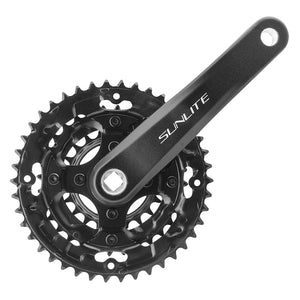 Sunlite Cranksets and Arms Sunlite Alloy Triple 175x42/32/22 120 SQR JIS crankset black