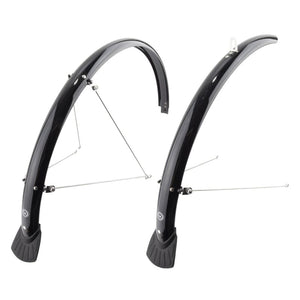 Sunlite Fenders Sunlite Full Pair Road/Hybrid 700C x 45mm Polycarbonate Black 35mm / 1.37`
