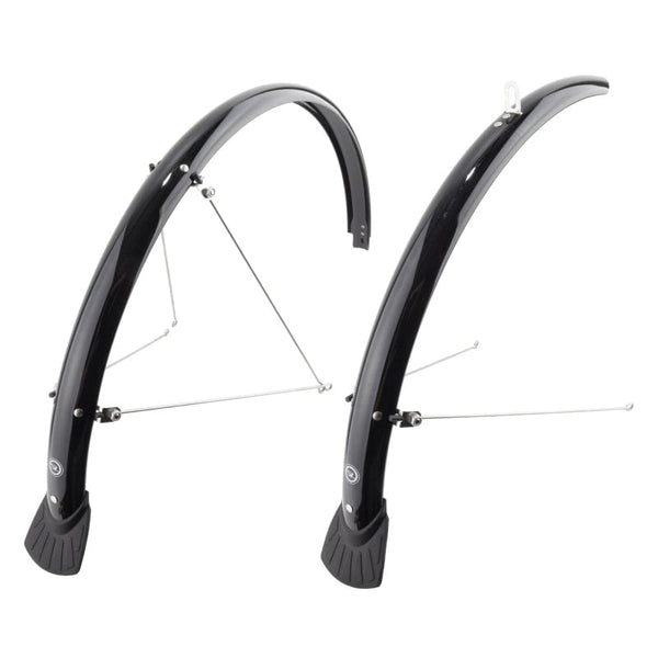 Sunlite Fenders Sunlite Full Pair Road/Hybrid 700C x 45mm Polycarbonate Black 35mm / 1.37`