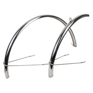 Sunlite Fenders Sunlite Stainless Steel Pair Road/Hybrid 700C x 36mm Stainless Chrome 25mm / .98`