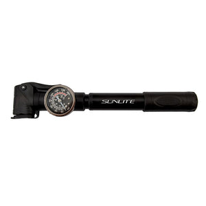 Sunlite Floor Pumps Sunlite Speed Dial LT Mini Pump  Analog PV/SV 160psi Alloy Black