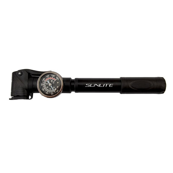 Sunlite Floor Pumps Sunlite Speed Dial LT Mini Pump  Analog PV/SV 160psi Alloy Black