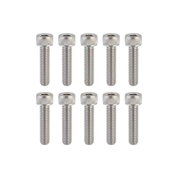 Sunlite Hardware Sunlite Stainless Steel Socket Cap Bolts M6 x 25 M6x1mm TP Bag of 10