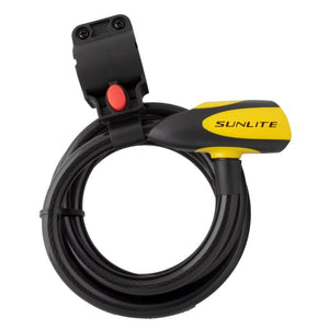 Sunlite Locks Sunlite Defender D1 Key Lock 12mm 6`/183cm Key Blk/Yel Included